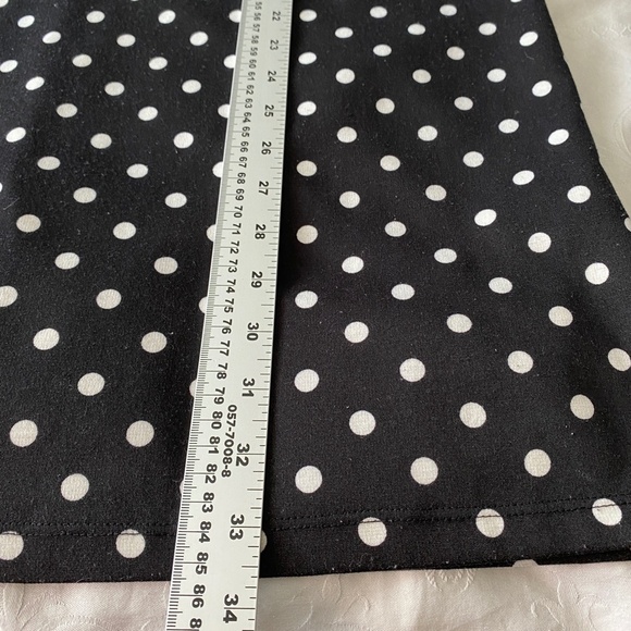 H&M Women's Black and White Polka Dot 3/4 Sleeve Popover Mini Dress Size Medium - Picture 14 of 16